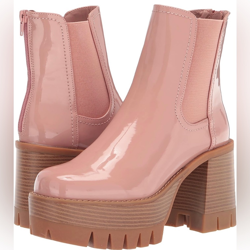 Madden Girl Women's Gotchha Ankle Boot In Buff Pink